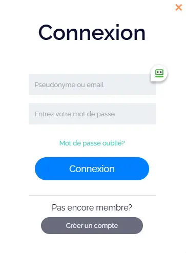 Inicio de sesión de los miembros de HORUS CASINO